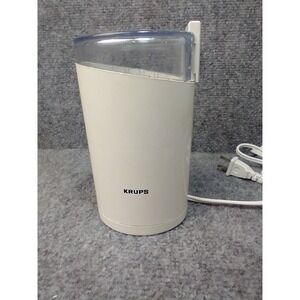 Krups Fast-Touch Coffee Mill Type 203 B White Electric Blade Grinder 160W 120V